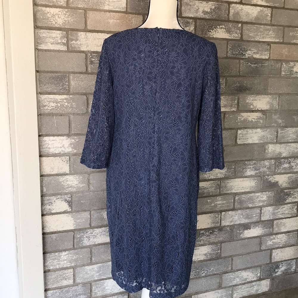 CHICO’S Long Sleeve Lace Dress size 2 NWT - Picture 5 of 8